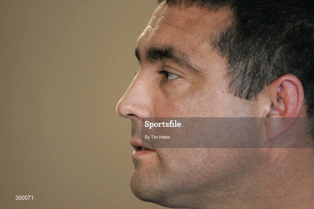 3 June 2008; Interim coach Michael Bradley during an Ireland Team Announcement and Press Conference. 2008 Ireland Rugby Summer Tour, Holiday Inn, Wellington, New Zealand. Picture credit: Tim Hales / SPORTSFILE
