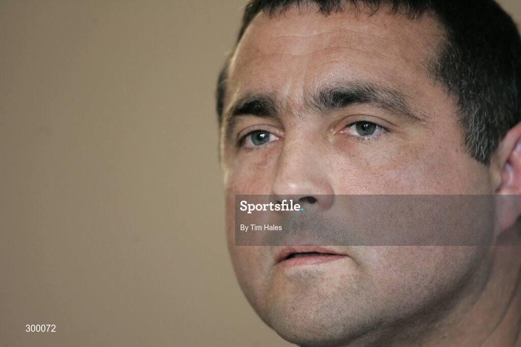 3 June 2008; Interim coach Michael Bradley during an Ireland Team Announcement and Press Conference. 2008 Ireland Rugby Summer Tour, Holiday Inn, Wellington, New Zealand. Picture credit: Tim Hales / SPORTSFILE