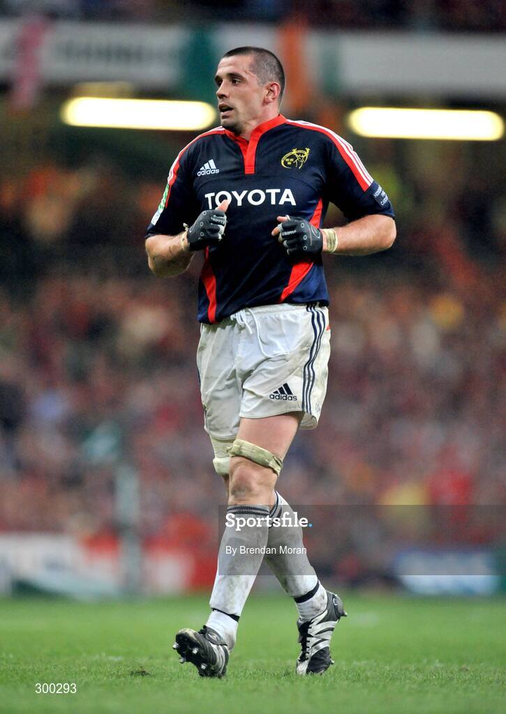 24 May 2008; Alan Quinlan, Munster. Heineken Cup Final, Munster v Toulouse, Millennium Stadium, Cardiff, Wales. Picture credit: Brendan Moran / SPORTSFILE