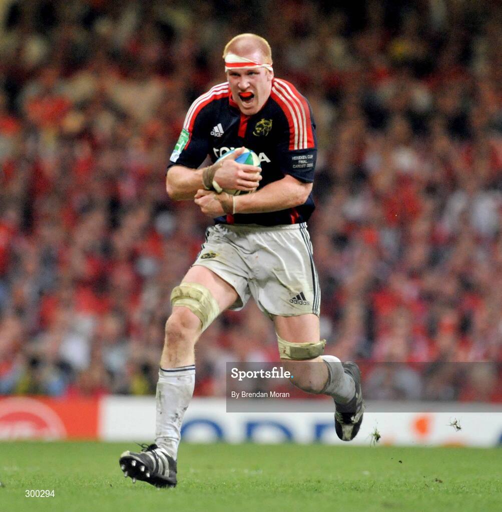24 May 2008; Paul O'Connell, Munster. Heineken Cup Final, Munster v Toulouse, Millennium Stadium, Cardiff, Wales. Picture credit: Brendan Moran / SPORTSFILE