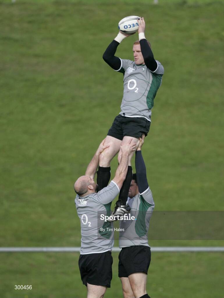 5 June 2008; Ireland's Paul O'Connell in action during rugby squad training. 2008 Ireland Rugby Summer Tour, Porirua Park, Wellington, New Zealand. Picture credit: Tim Hales / SPORTSFILE