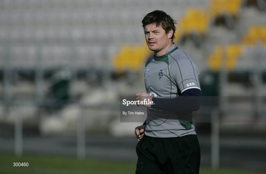 5 June 2008; Ireland's Brian O'Driscoll during rugby squad training. 2008 Ireland Rugby Summer Tour, Porirua Park, Wellington, New Zealand. Picture credit: Tim Hales / SPORTSFILE