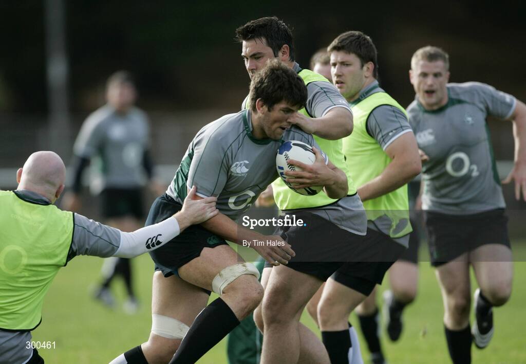 5 June 2008; Ireland's Donncha O'Callaghan in action during rugby squad training. 2008 Ireland Rugby Summer Tour, Porirua Park, Wellington, New Zealand. Picture credit: Tim Hales / SPORTSFILE