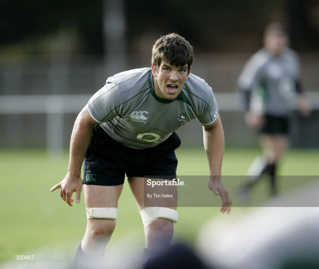 5 June 2008; Ireland's Donncha O'Callaghan during rugby squad training. 2008 Ireland Rugby Summer Tour, Porirua Park, Wellington, New Zealand. Picture credit: Tim Hales / SPORTSFILE