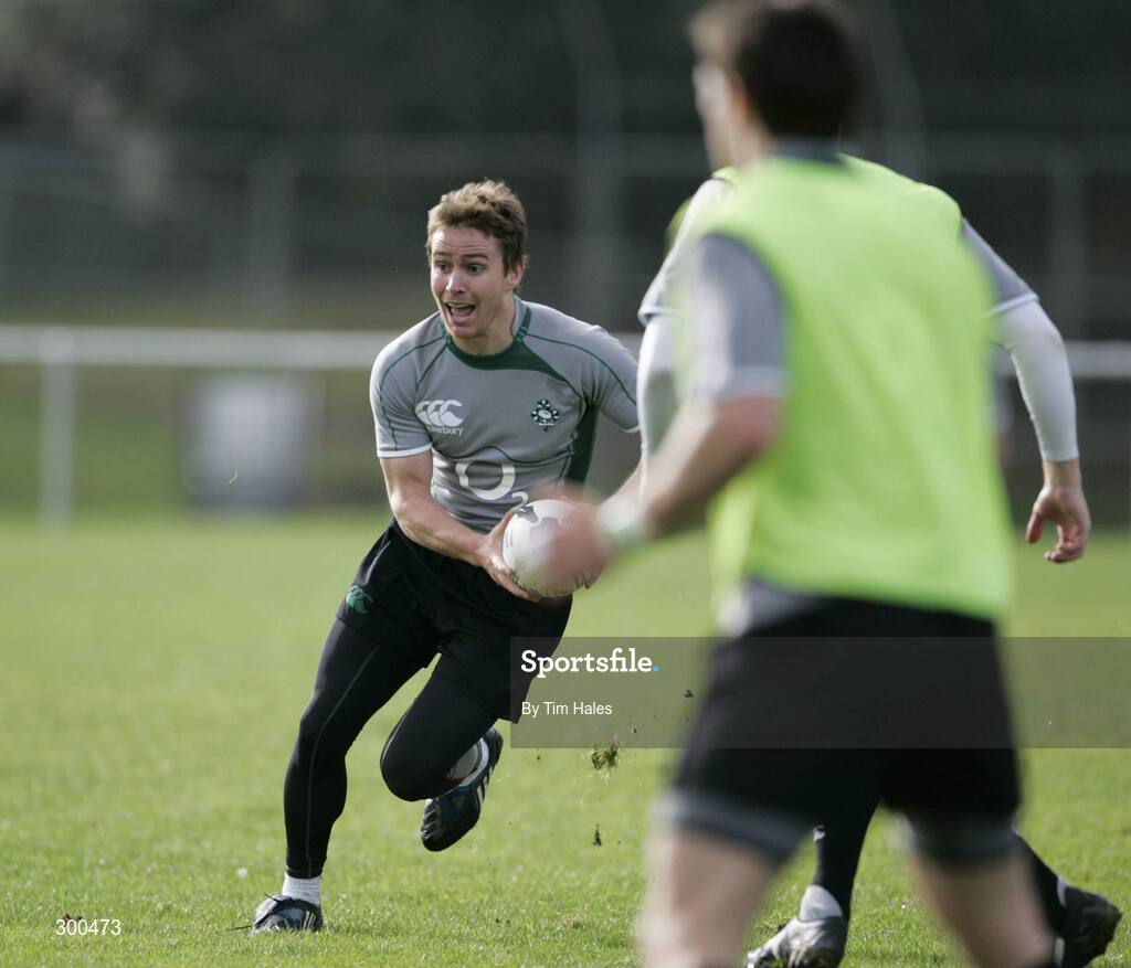5 June 2008; Ireland's Eoin Reddan in action during rugby squad training. 2008 Ireland Rugby Summer Tour, Porirua Park, Wellington, New Zealand. Picture credit: Tim Hales / SPORTSFILE