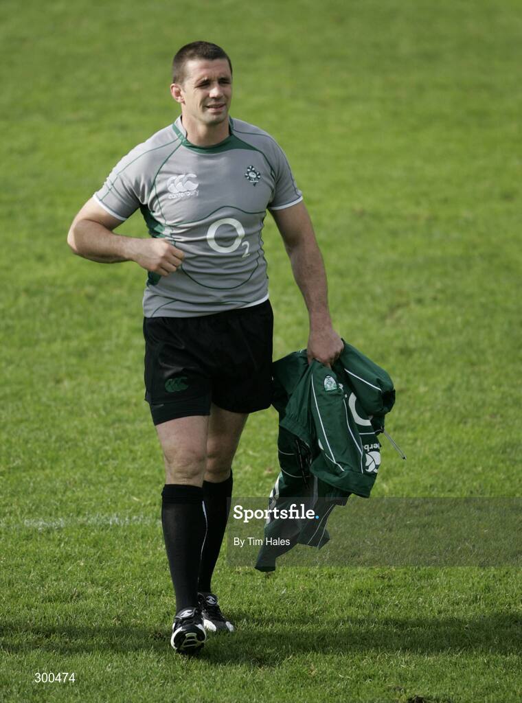 5 June 2008; Ireland's Alan Quinlan during rugby squad training. 2008 Ireland Rugby Summer Tour, Porirua Park, Wellington, New Zealand. Picture credit: Tim Hales / SPORTSFILE
