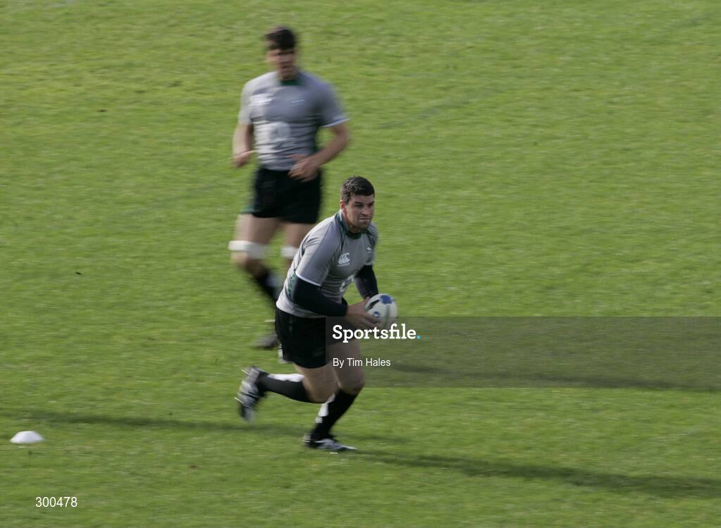 5 June 2008; Ireland's Denis Leamy in action during rugby squad training. 2008 Ireland Rugby Summer Tour, Porirua Park, Wellington, New Zealand. Picture credit: Tim Hales / SPORTSFILE