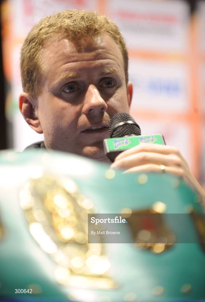 5 June 2008; Boxing promoter Brian Peters during the Hunky Dory Fight Night Press Conference. National Stadium, Dublin. Picture credit: Matt Browne / SPORTSFILE