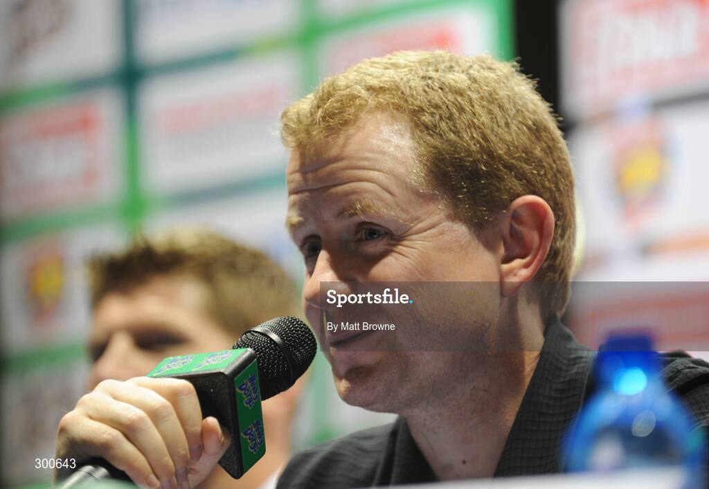5 June 2008; Boxing promoter Brian Peters during the Hunky Dory Fight Night Press Conference. National Stadium, Dublin. Picture credit: Matt Browne / SPORTSFILE