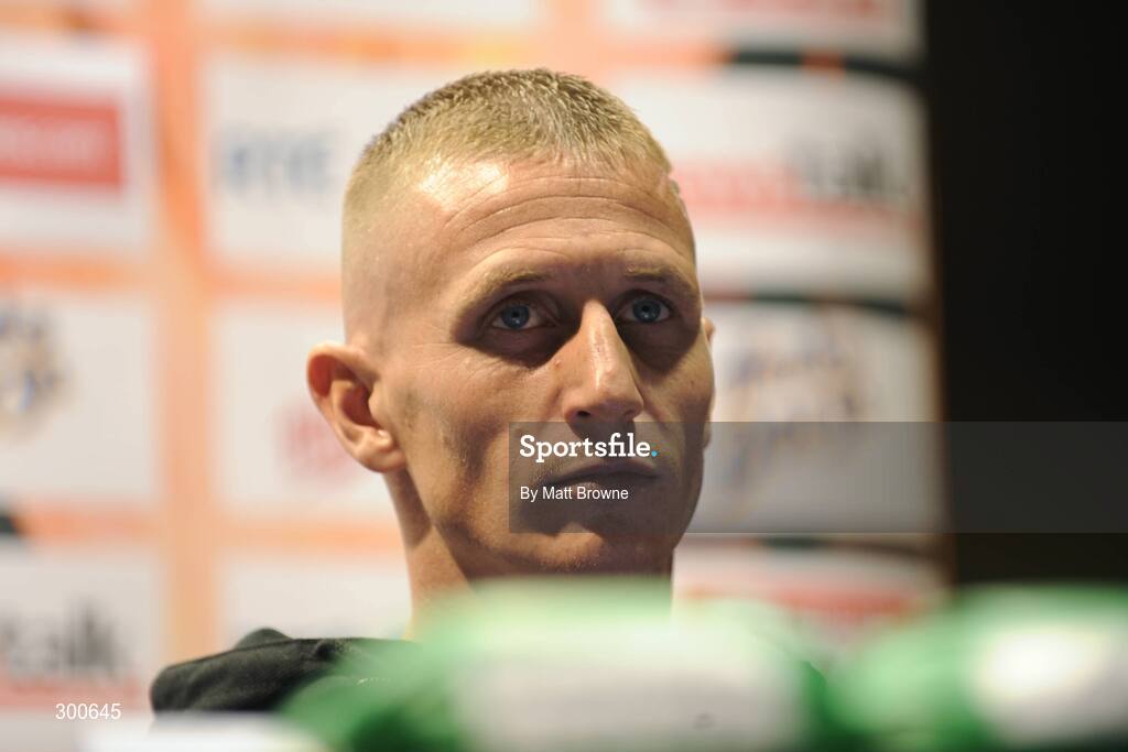 5 June 2008; Boxer John Jo Finnegan during the Hunky Dory Fight Night Press Conference. National Stadium, Dublin. Picture credit: Matt Browne / SPORTSFILE