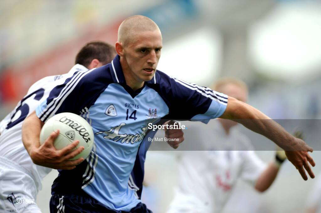 8 June 2008; Owen O'Gara, Dublin, in action against John Dempsey, Kildare. Leinster Junior Football Championship semi-final, Dublin v Kildare, Croke Park, Dublin. Picture credit: Matt Browne / SPORTSFILE