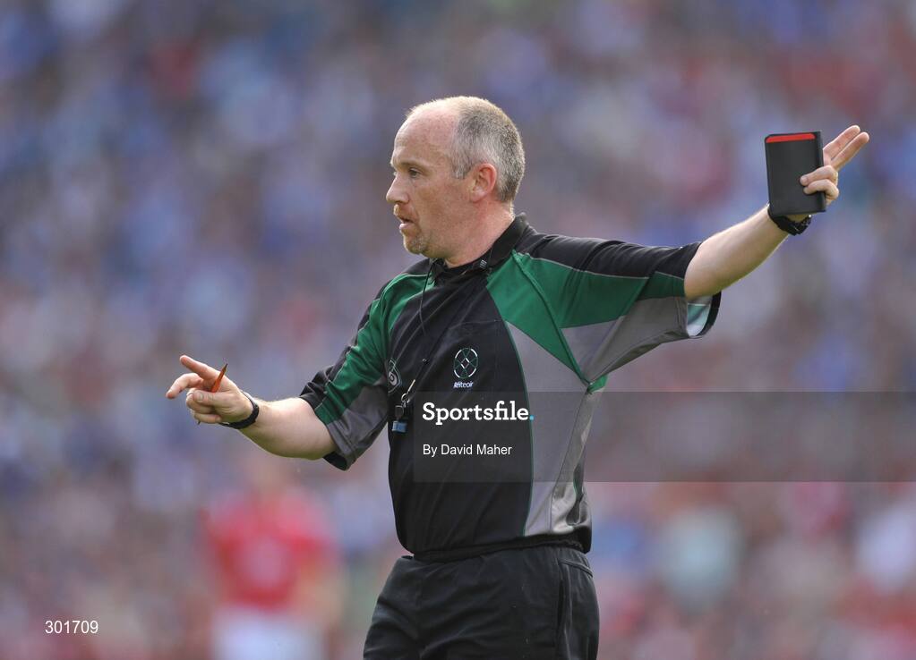 8 June 2008; Referee Martin Duffy. GAA Football Leinster Senior Championship Quarter-Final, Louth v Dublin, Croke Park, Dublin. Picture credit: David Maher / SPORTSFILE