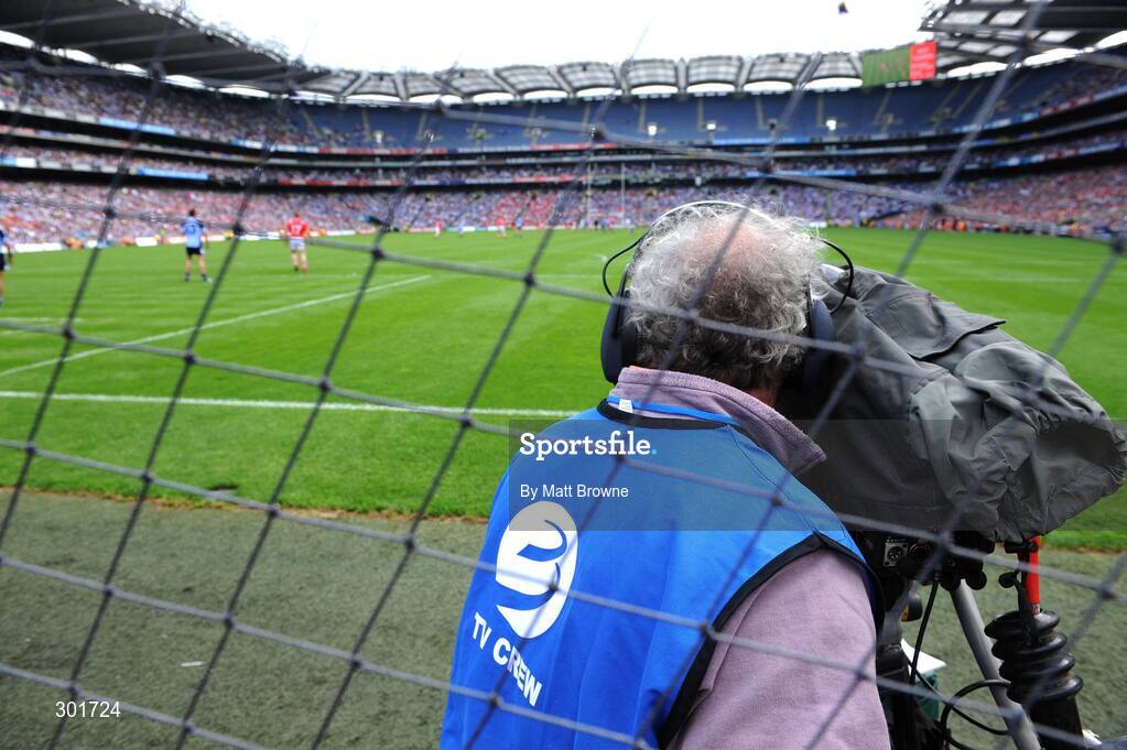 8 June 2008; TV3 film a live GAA match for the first time in Croke Park. GAA Football Leinster Senior Championship Quarter-Final, Louth v Dublin, Croke Park, Dublin. Picture credit: Matt Browne / SPORTSFILE