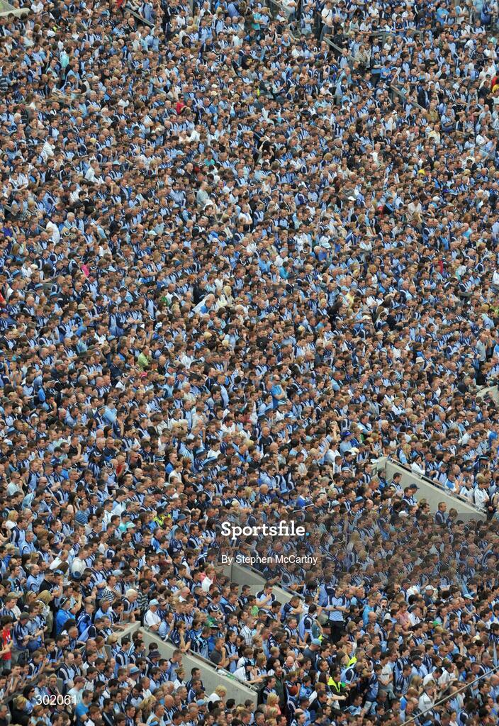 8 June 2008; Dublin supporters look on from Hill 16 during the game. GAA Football Leinster Senior Championship Quarter-Final, Louth v Dublin, Croke Park, Dublin. Picture credit: Stephen McCarthy / SPORTSFILE