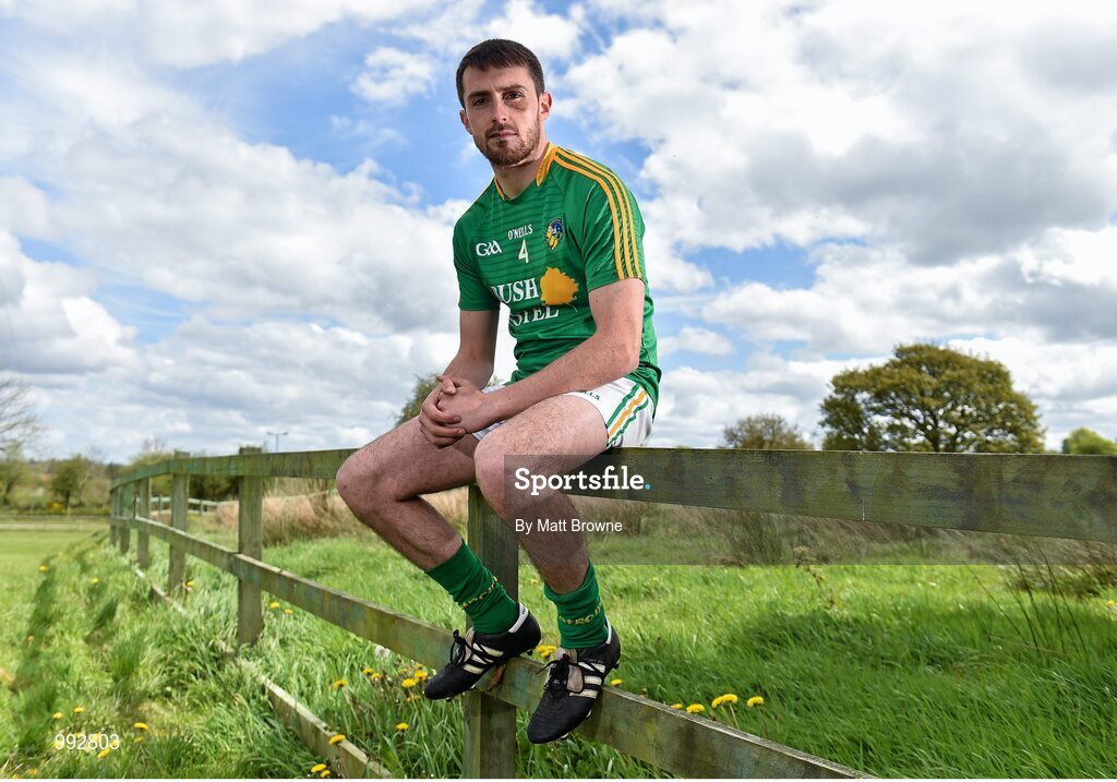 7 May 2015; Leitrim captain Sean McWeeney in attendance at the launch of the 2015 Connacht GAA Football Championship. Connacht GAA Centre, Bekan, Claremorris, Co. Mayo. Picture credit: Matt Browne / SPORTSFILE