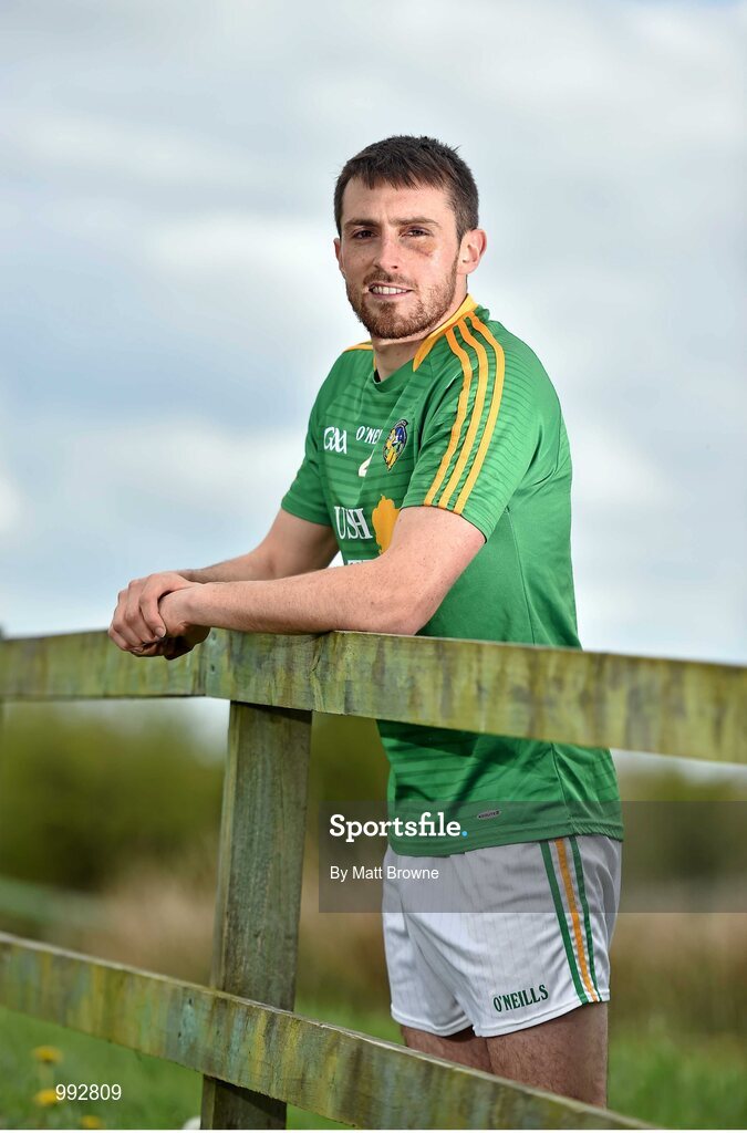 7 May 2015; Leitrim captain Sean McWeeney in attendance at the launch of the 2015 Connacht GAA Football Championship. Connacht GAA Centre, Bekan, Claremorris, Co. Mayo. Picture credit: Matt Browne / SPORTSFILE