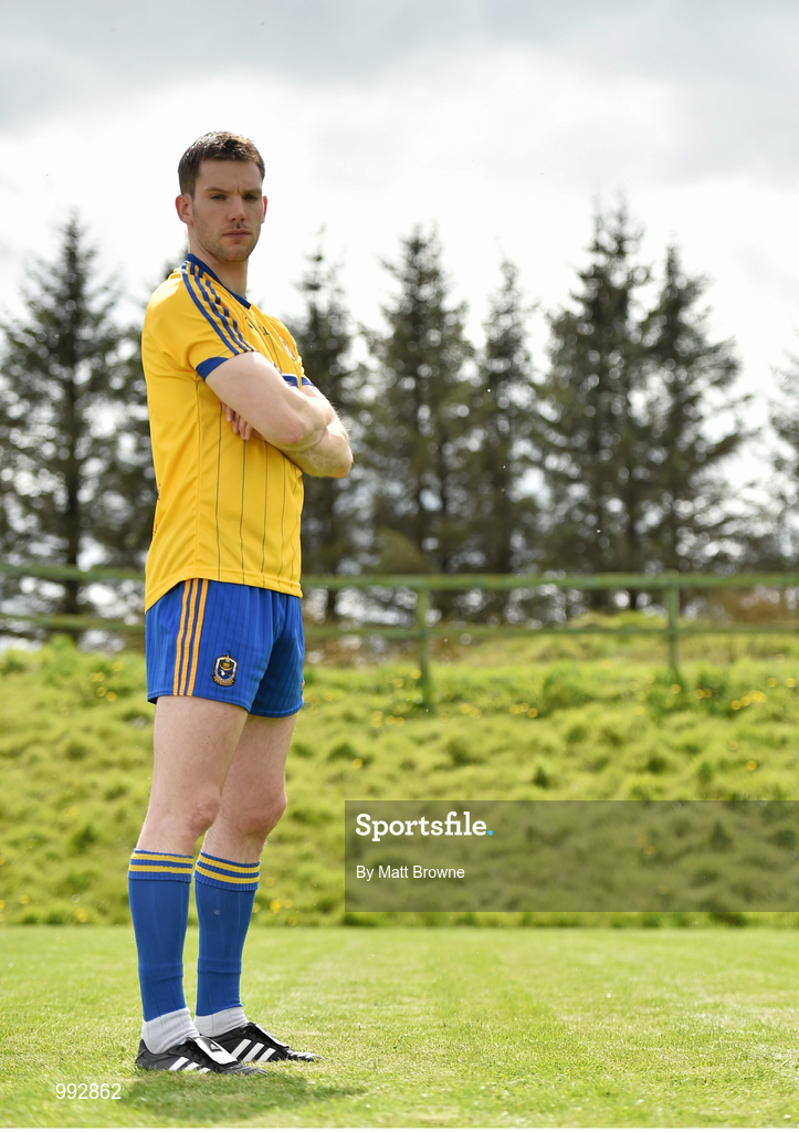 7 May 2015; Roscommon captain Niall Carty in attendance at the launch of the 2015 Connacht GAA Football Championship. Connacht GAA Centre, Bekan, Claremorris, Co. Mayo. Picture credit: Matt Browne / SPORTSFILE