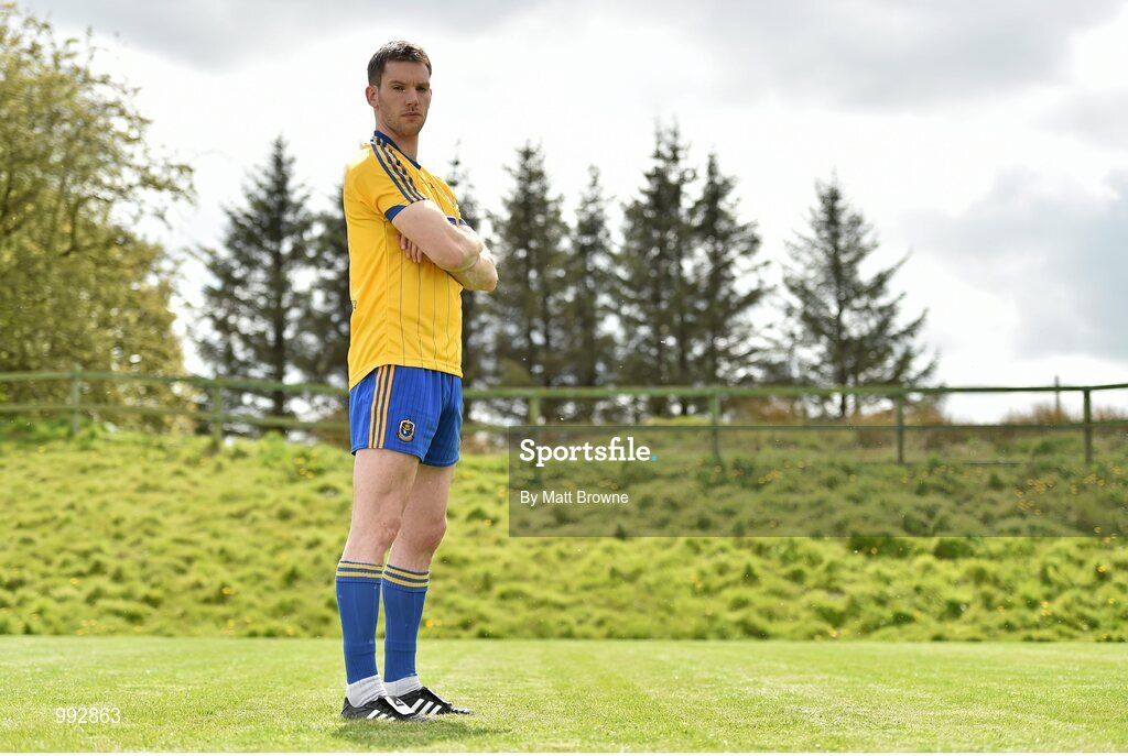 7 May 2015; Roscommon captain Niall Carty in attendance at the launch of the 2015 Connacht GAA Football Championship. Connacht GAA Centre, Bekan, Claremorris, Co. Mayo. Picture credit: Matt Browne / SPORTSFILE