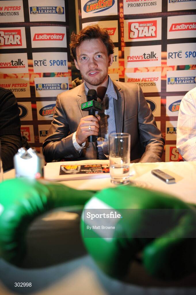 12 June 2008; Boxer Andy Lee during a press conference to announce details of the next Ladbrokes.com Fight night. King John's Castle, Limerick. Picture credit: Matt Browne / SPORTSFILE