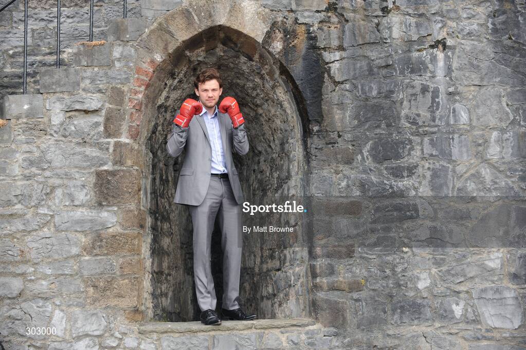 12 June 2008; Boxer Andy Lee in the grounds of King John's Castle to announce details of the next Ladbrokes.com Fight night. King John's Castle, Limerick. Picture credit: Matt Browne / SPORTSFILE