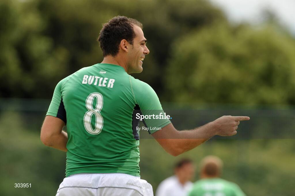 15 June 2008; Stephen Butler, Ireland, celebrates after scoring his sides first goal. Men's Setanta Sports Trophy, Ireland v Great Britain, National Hockey Stadium, UCD, Belfield. Picture credit: Ray Lohan / SPORTSFILE *** Local Caption ***