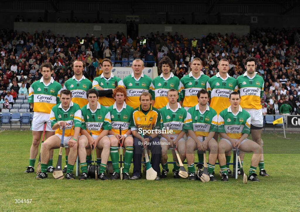 15 June 2008; The Offaly team. GAA Hurling Leinster Senior Championship Semi-Final, Offaly v Kilkenny, O'Moore Park, Portlaoise, Co. Laois. Picture credit: Ray McManus / SPORTSFILE