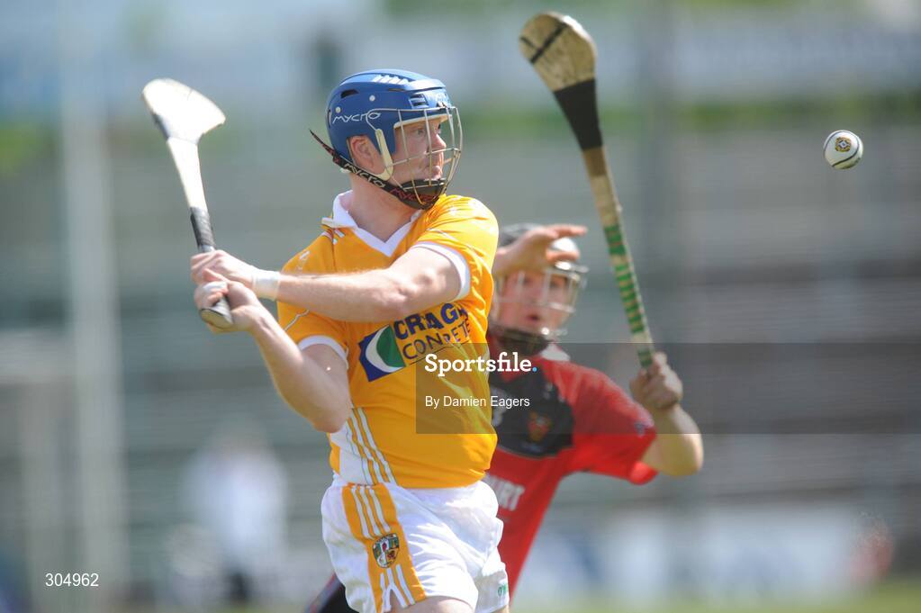 15 June 2008; Karl McKeegan, Antrim, in action against Down. GAA Hurling Ulster Senior Championship Final, Antrim v Down, Casement Park, Belfast. Picture credit: Damien Eagers / SPORTSFILE