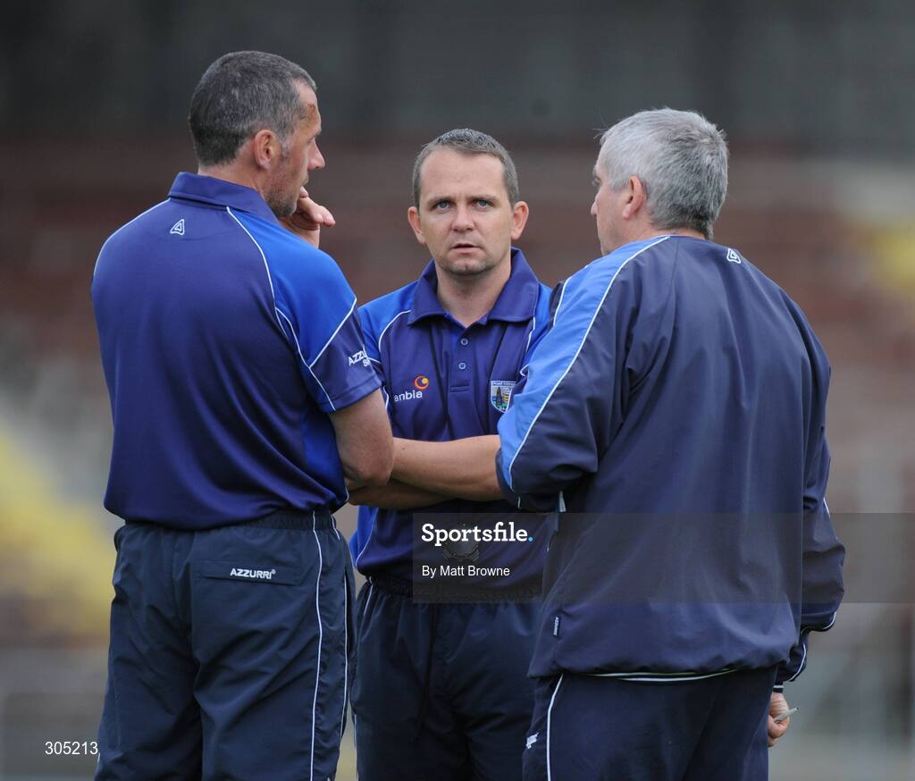 11 June 2008; Waterford team manager Davy Fitzgerald, centre, with his selectors Peter Queally, left, and Maurice Geary during hurling squad training. Walsh Park, Waterford. Picture credit: Matt Browne / SPORTSFILE
