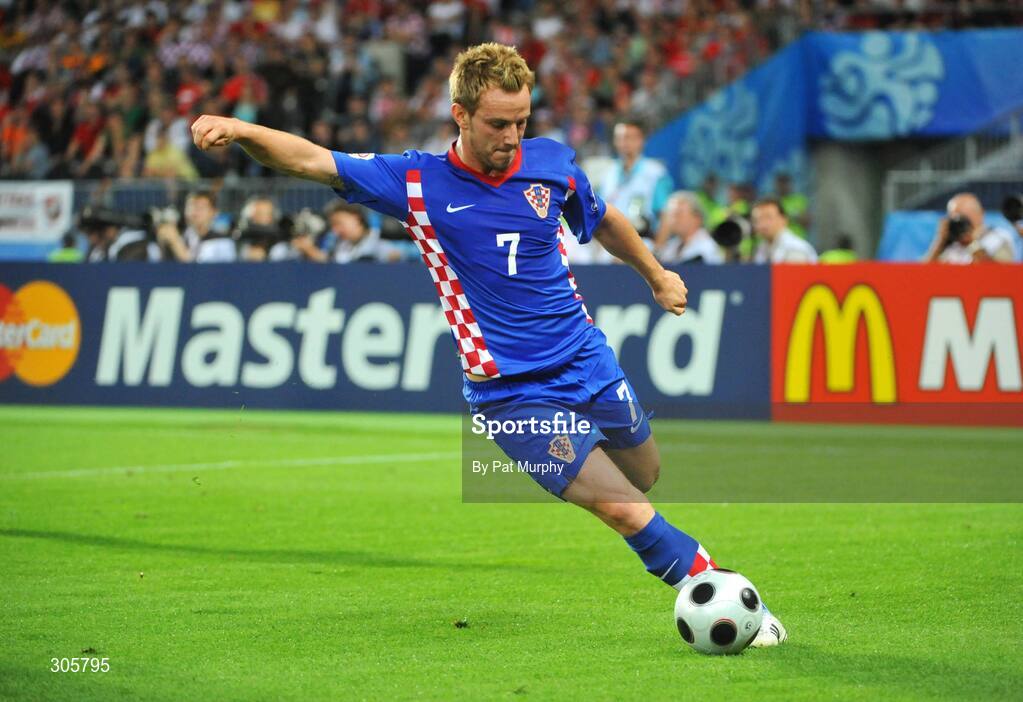20 June 2008; Ivan Rakitic, Croatia. UEFA EURO 2008TM, Quarter-Final, Croatia v Turkey, Ernst Happel Stadion, Vienna, Austria. Picture credit; Pat Murphy / SPORTSFILE