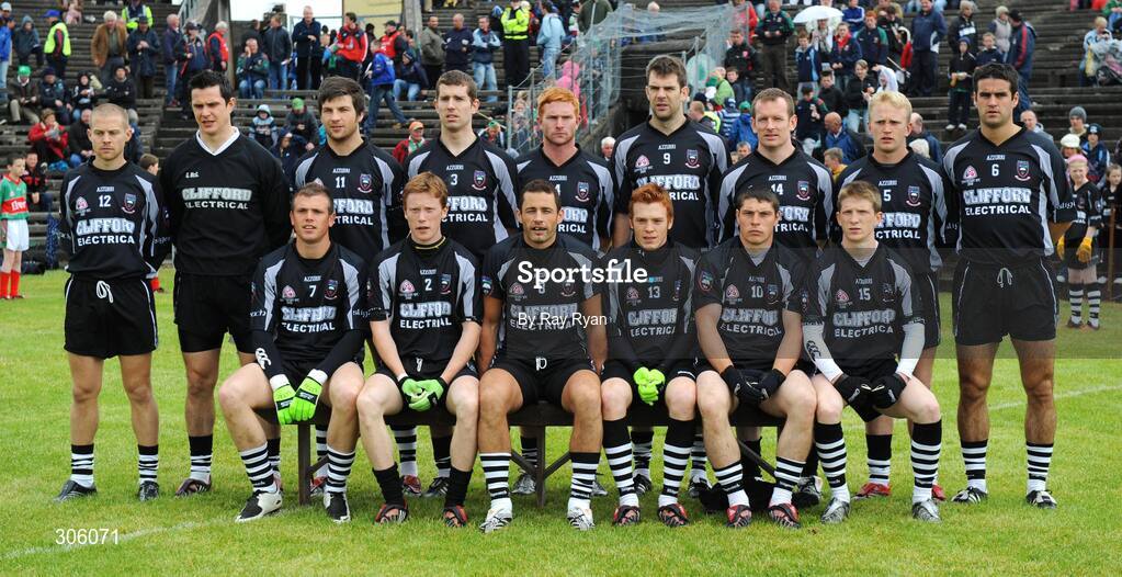 22 June 2008; The Sligo team. GAA Football Connacht Senior Championship Semi-Final, Mayo v Sligo, McHale Park, Castlebar, Co. Mayo. Picture credit: Ray Ryan / SPORTSFILE