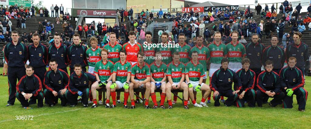 22 June 2008; The Mayo panel. GAA Football Connacht Senior Championship Semi-Final, Mayo v Sligo, McHale Park, Castlebar, Co. Mayo. Picture credit: Ray Ryan / SPORTSFILE