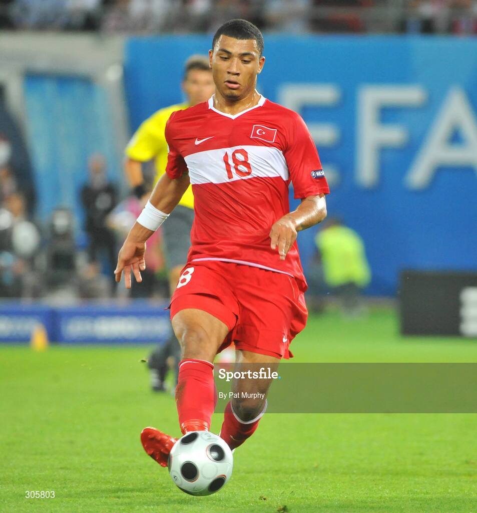 20 June 2008; Kazim Kazim, Turkey. UEFA EURO 2008TM, Quarter-Final, Croatia v Turkey, Ernst Happel Stadion, Vienna, Austria. Picture credit; Pat Murphy / SPORTSFILE