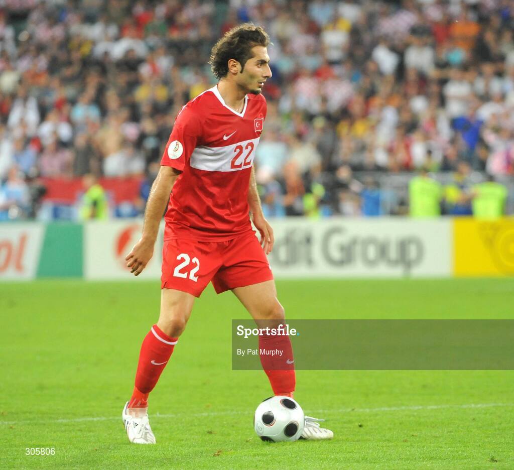 20 June 2008; Hamit Altintop, Turkey. UEFA EURO 2008TM, Quarter-Final, Croatia v Turkey, Ernst Happel Stadion, Vienna, Austria. Picture credit; Pat Murphy / SPORTSFILE