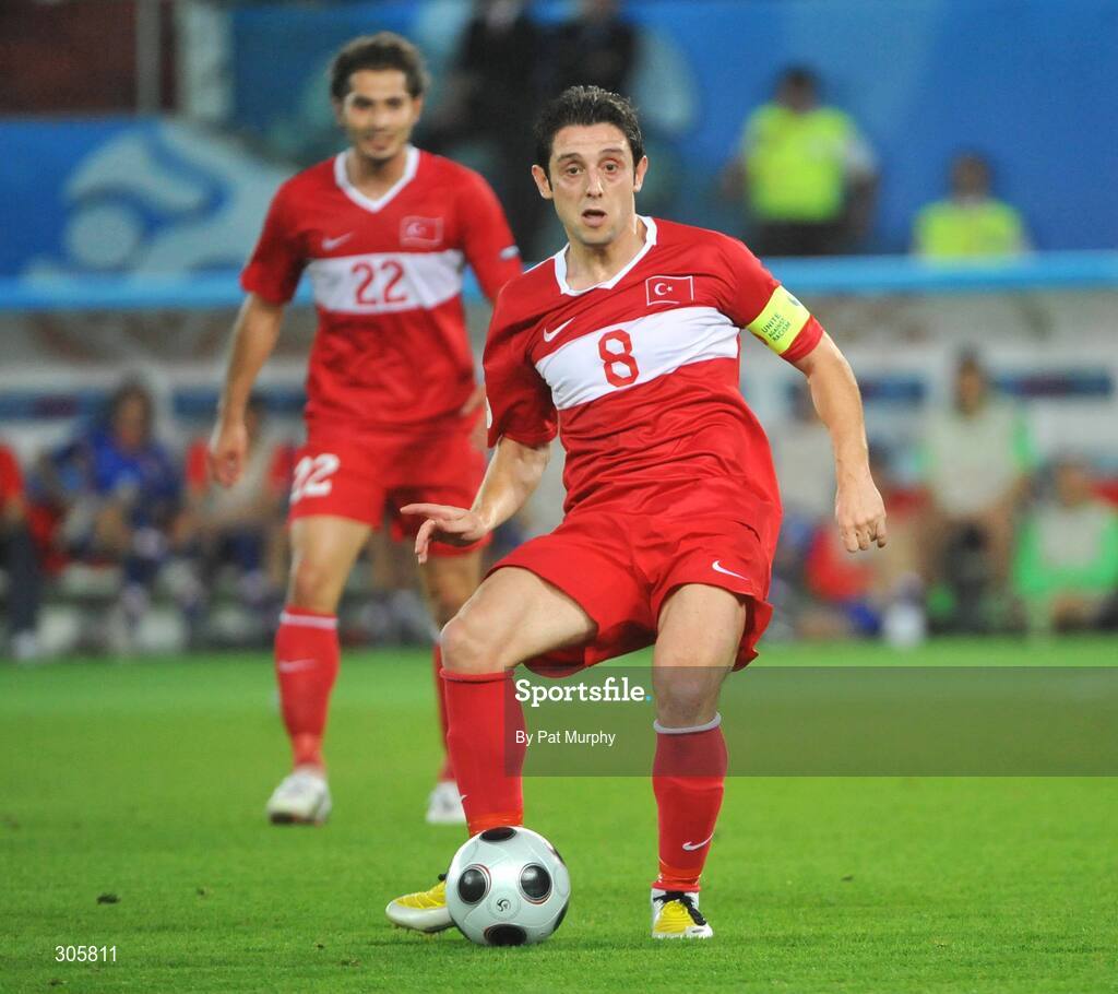 20 June 2008; Nihat Kahveci, Turkey. UEFA EURO 2008TM, Quarter-Final, Croatia v Turkey, Ernst Happel Stadion, Vienna, Austria. Picture credit; Pat Murphy / SPORTSFILE