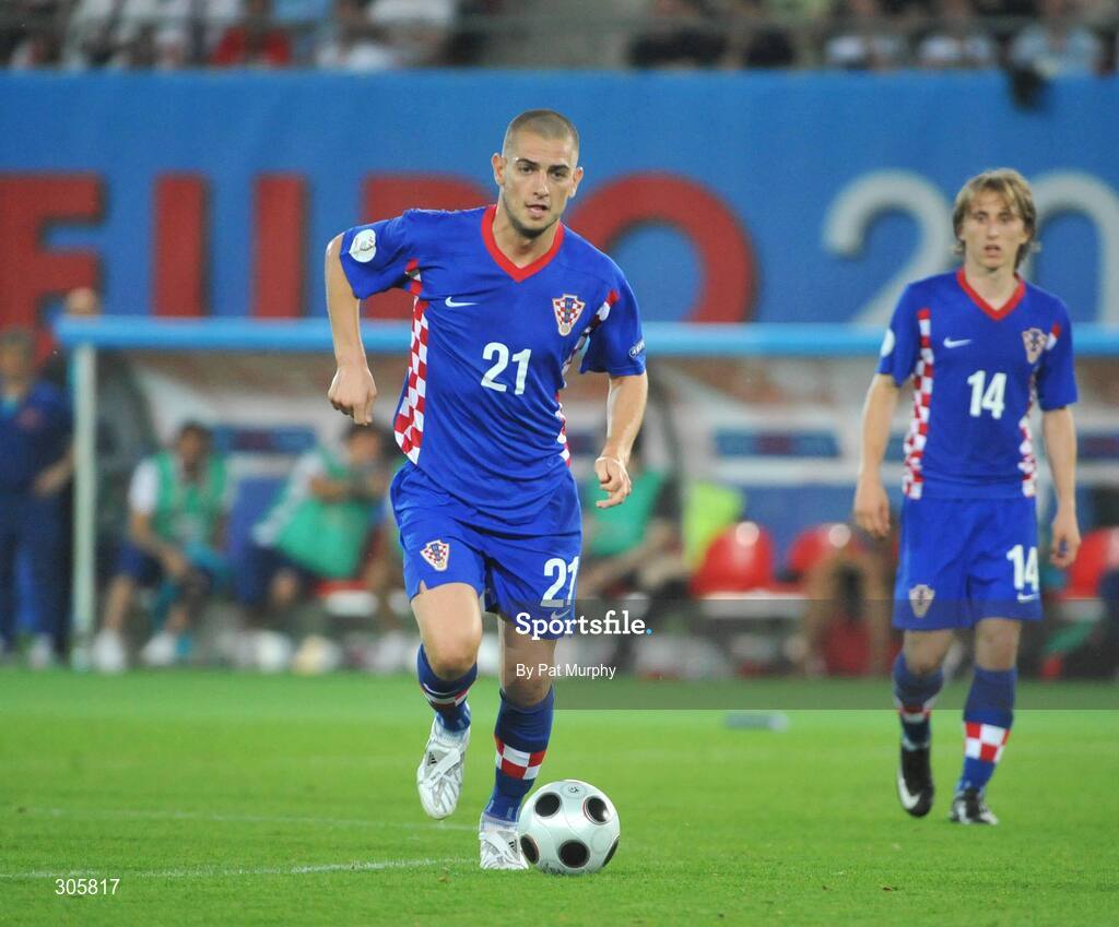 20 June 2008; Mladen Petric, Croatia. UEFA EURO 2008TM, Quarter-Final, Croatia v Turkey, Ernst Happel Stadion, Vienna, Austria. Picture credit; Pat Murphy / SPORTSFILE
