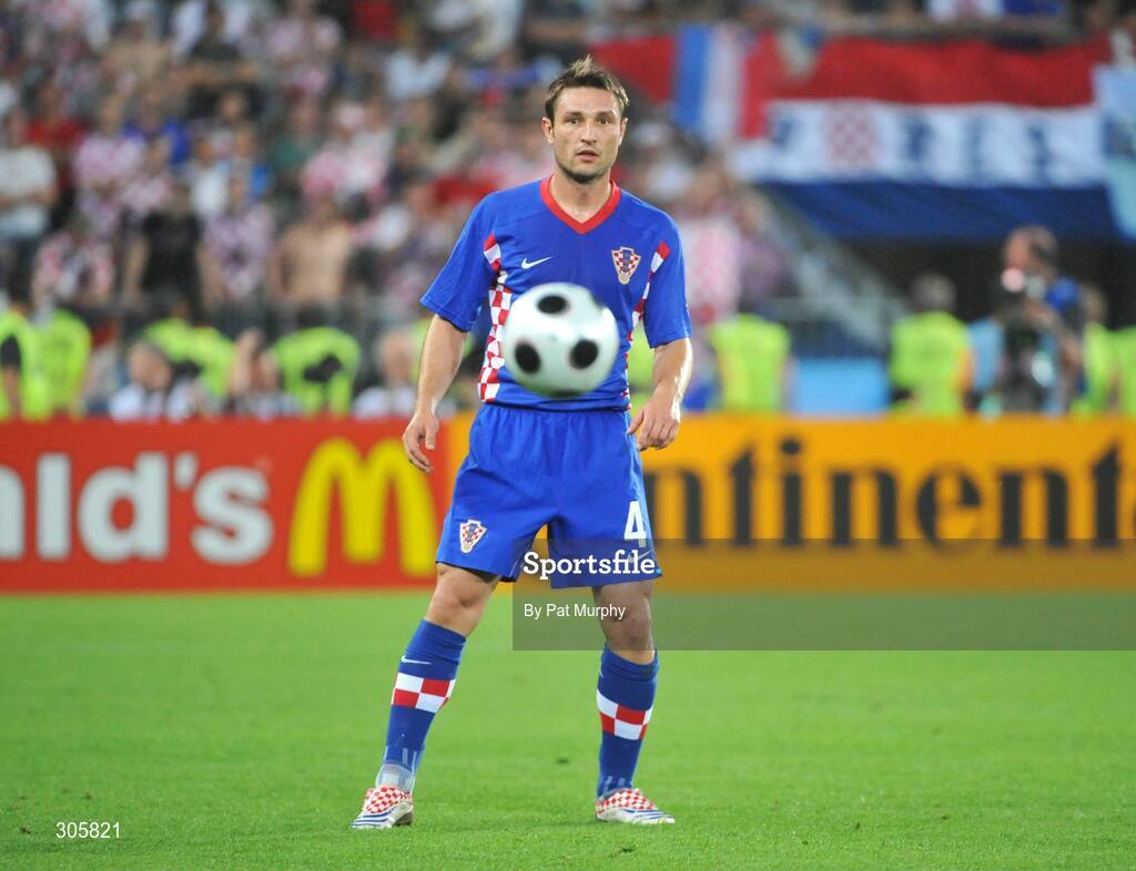 20 June 2008; Robert Kovac, Croatia. UEFA EURO 2008TM, Quarter-Final, Croatia v Turkey, Ernst Happel Stadion, Vienna, Austria. Picture credit; Pat Murphy / SPORTSFILE