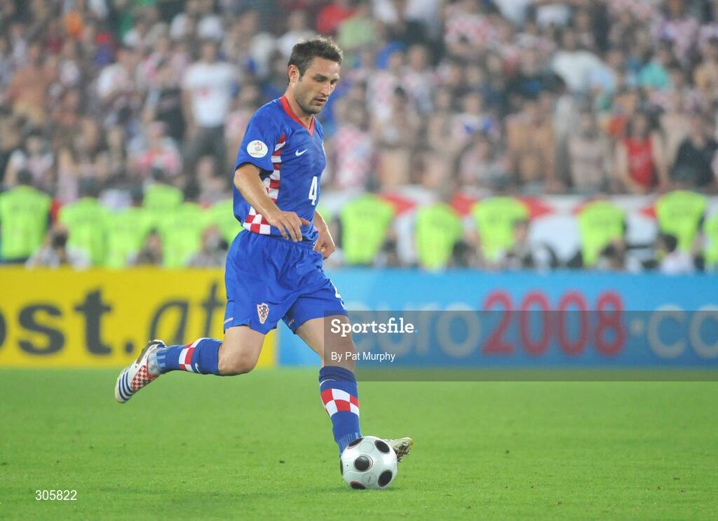 20 June 2008; Robert Kovac, Croatia. UEFA EURO 2008TM, Quarter-Final, Croatia v Turkey, Ernst Happel Stadion, Vienna, Austria. Picture credit; Pat Murphy / SPORTSFILE