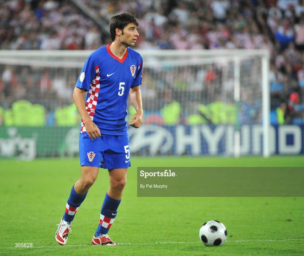 20 June 2008; Vedran Corluka, Croatia. UEFA EURO 2008TM, Quarter-Final, Croatia v Turkey, Ernst Happel Stadion, Vienna, Austria. Picture credit; Pat Murphy / SPORTSFILE