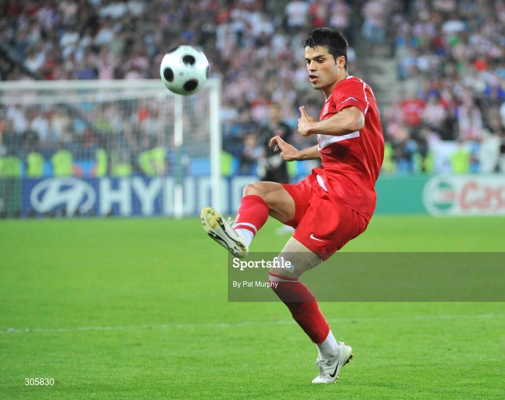 20 June 2008; Gokhan Zan, Turkey. UEFA EURO 2008TM, Quarter-Final, Croatia v Turkey, Ernst Happel Stadion, Vienna, Austria. Picture credit; Pat Murphy / SPORTSFILE