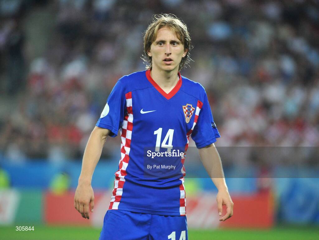 20 June 2008; Luka Modric, Croatia. UEFA EURO 2008TM, Quarter-Final, Croatia v Turkey, Ernst Happel Stadion, Vienna, Austria. Picture credit; Pat Murphy / SPORTSFILE