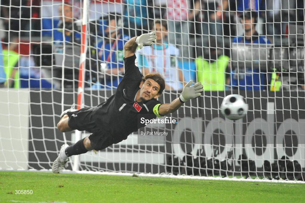 20 June 2008; Rustu Recber, Turkey. UEFA EURO 2008TM, Quarter-Final, Croatia v Turkey, Ernst Happel Stadion, Vienna, Austria. Picture credit; Pat Murphy / SPORTSFILE