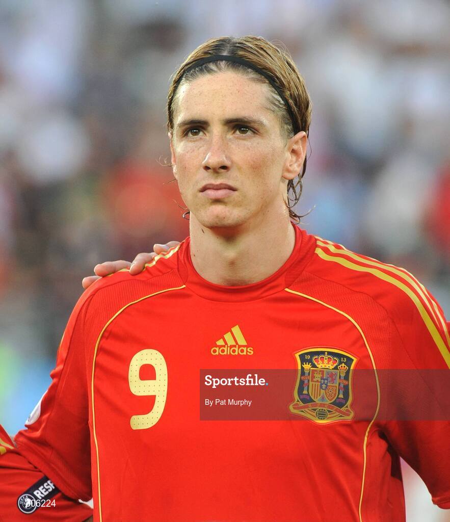 22 June 2008; Fernando Torres, Spain. UEFA EURO 2008TM, Quarter-Final, Spain v Italy, Ernst Happel Stadion, Vienna, Austria. Picture credit; Pat Murphy / SPORTSFILE