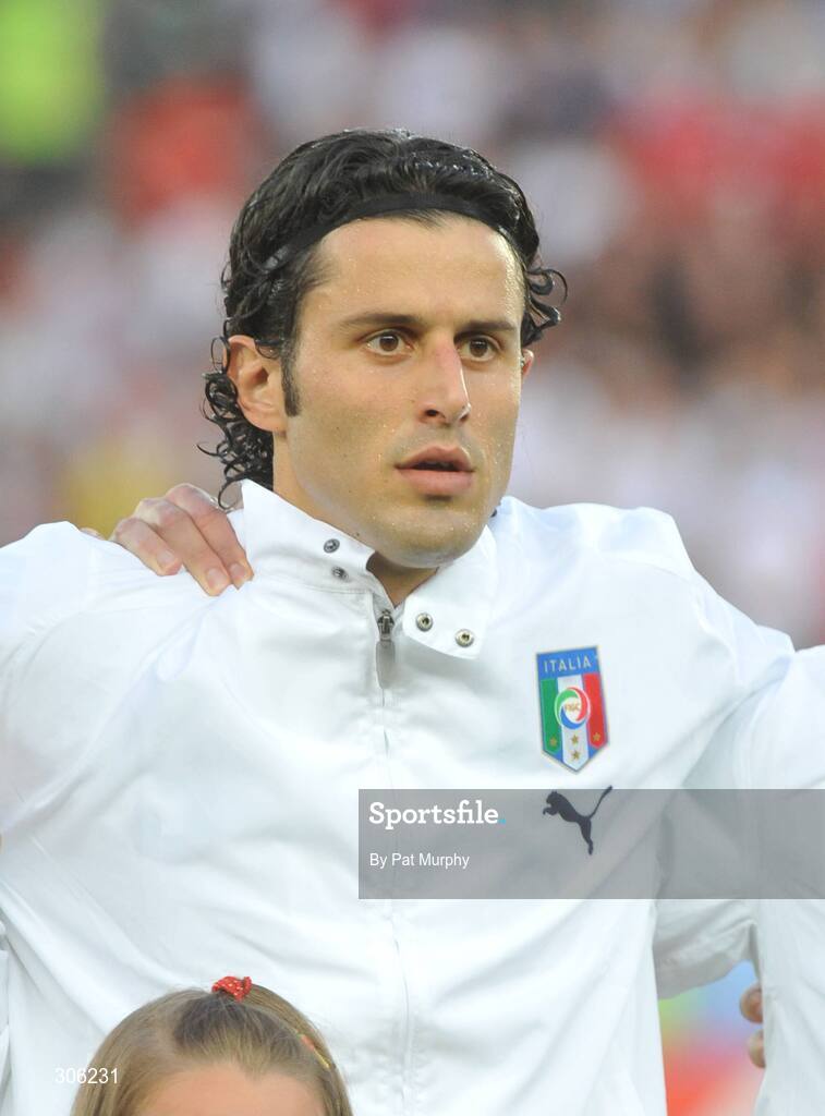 22 June 2008; Fabio Grosso, Italy. UEFA EURO 2008TM, Quarter-Final, Spain v Italy, Ernst Happel Stadion, Vienna, Austria. Picture credit; Pat Murphy / SPORTSFILE