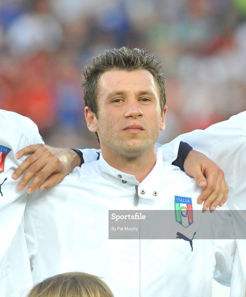 22 June 2008; Antonio Cassano, Italy. UEFA EURO 2008TM, Quarter-Final, Spain v Italy, Ernst Happel Stadion, Vienna, Austria. Picture credit; Pat Murphy / SPORTSFILE