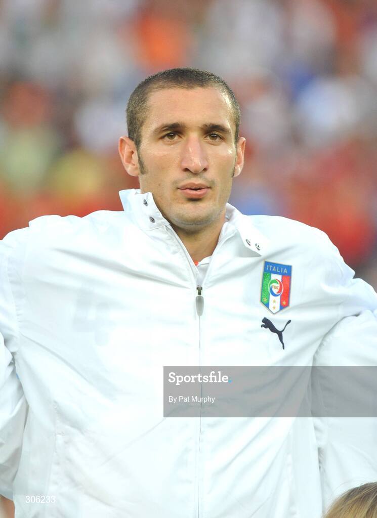 22 June 2008; Giorgio Chiellini, Italy. UEFA EURO 2008TM, Quarter-Final, Spain v Italy, Ernst Happel Stadion, Vienna, Austria. Picture credit; Pat Murphy / SPORTSFILE