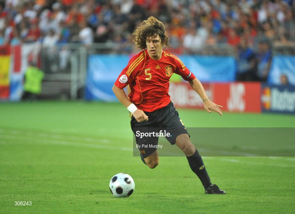 22 June 2008; Carles Puyol, Spain. UEFA EURO 2008TM, Quarter-Final, Spain v Italy, Ernst Happel Stadion, Vienna, Austria. Picture credit; Pat Murphy / SPORTSFILE