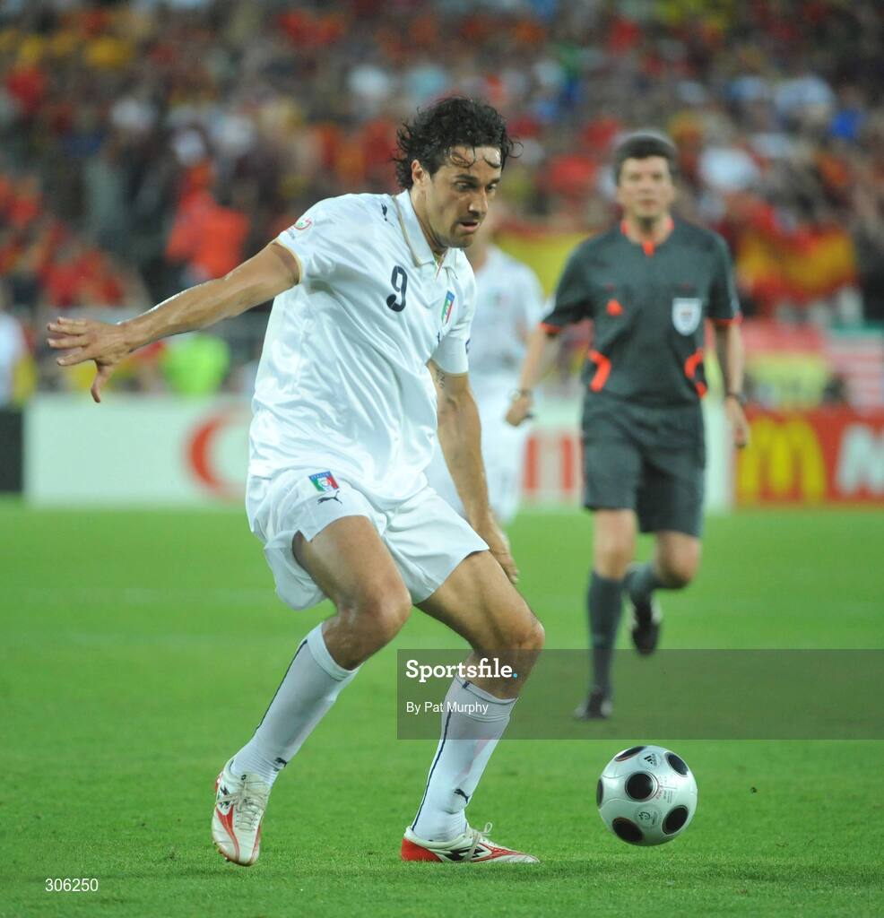 22 June 2008; Luca Toni, Italy. UEFA EURO 2008TM, Quarter-Final, Spain v Italy, Ernst Happel Stadion, Vienna, Austria. Picture credit; Pat Murphy / SPORTSFILE