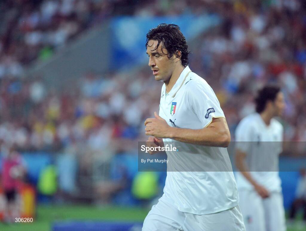 22 June 2008; Luca Toni, Italy. UEFA EURO 2008TM, Quarter-Final, Spain v Italy, Ernst Happel Stadion, Vienna, Austria. Picture credit; Pat Murphy / SPORTSFILE