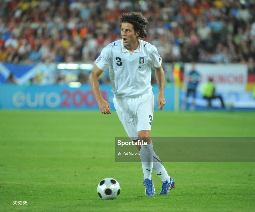 22 June 2008; Fabio Grosso, Italy. UEFA EURO 2008TM, Quarter-Final, Spain v Italy, Ernst Happel Stadion, Vienna, Austria. Picture credit; Pat Murphy / SPORTSFILE