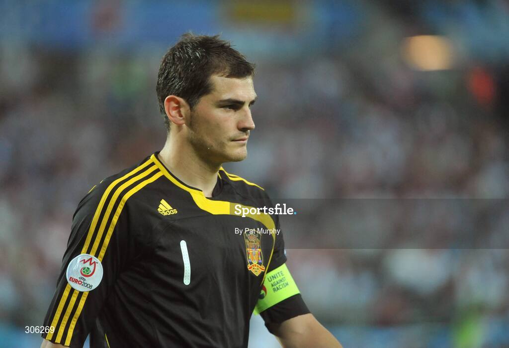 22 June 2008; Iker Casillas, Spain. UEFA EURO 2008TM, Quarter-Final, Spain v Italy, Ernst Happel Stadion, Vienna, Austria. Picture credit; Pat Murphy / SPORTSFILE